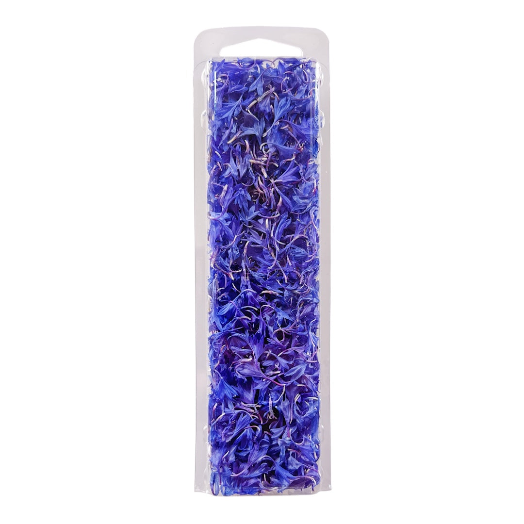 Bright Blue Dried Cornflower Petals