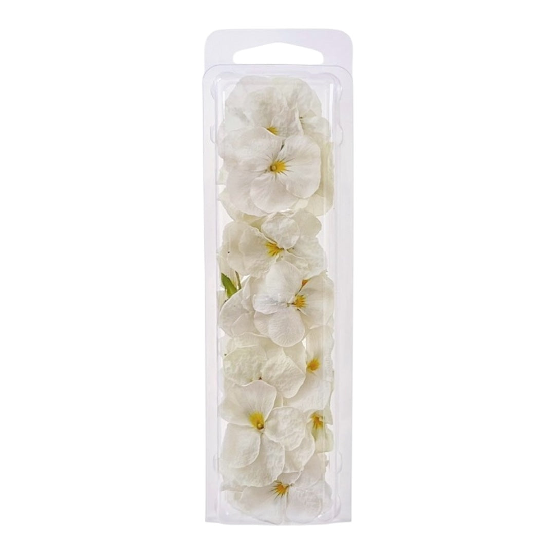 Ivory White Freeze Dried Edible Violas