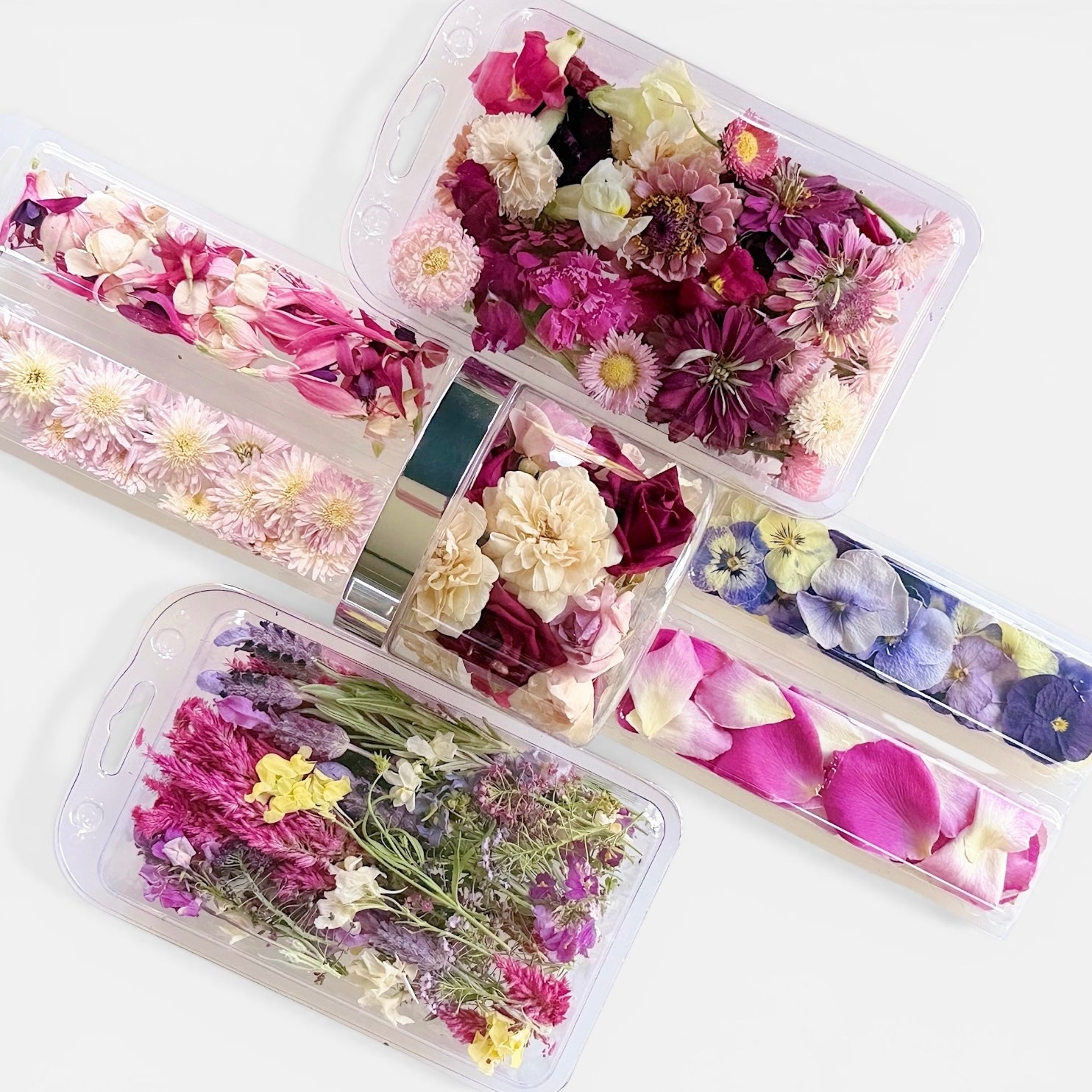 Pastel coloured Freeze Dried Edible Flowers Product Image