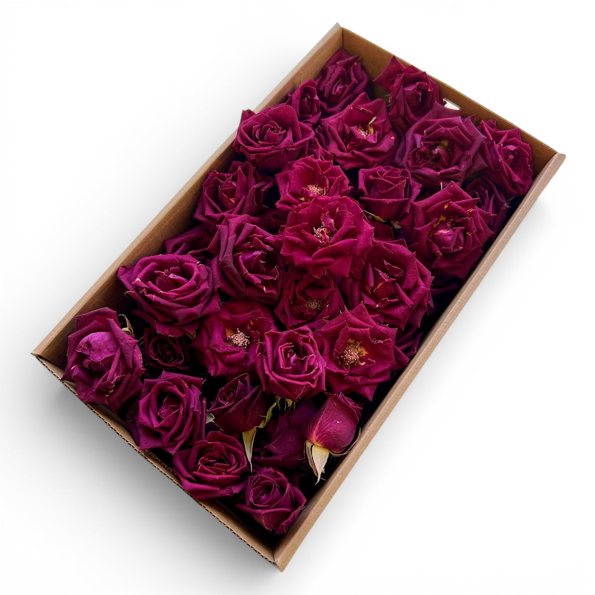 Set of 75 Red Edible Freeze Dried Mini Roses