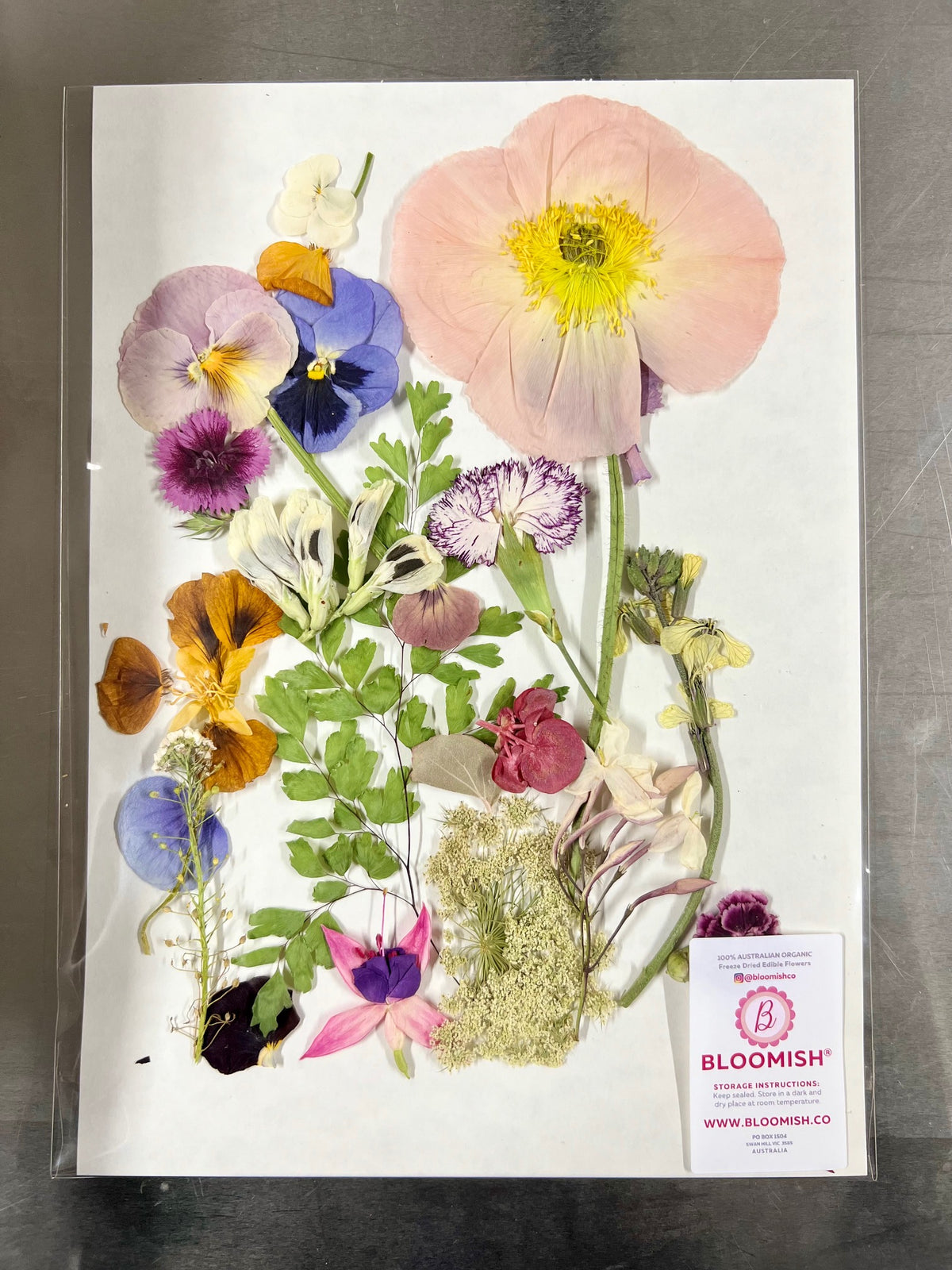 EDIBLE PRESSED FLOWERS - Freeze Dried, Organically Grown &amp; Edible