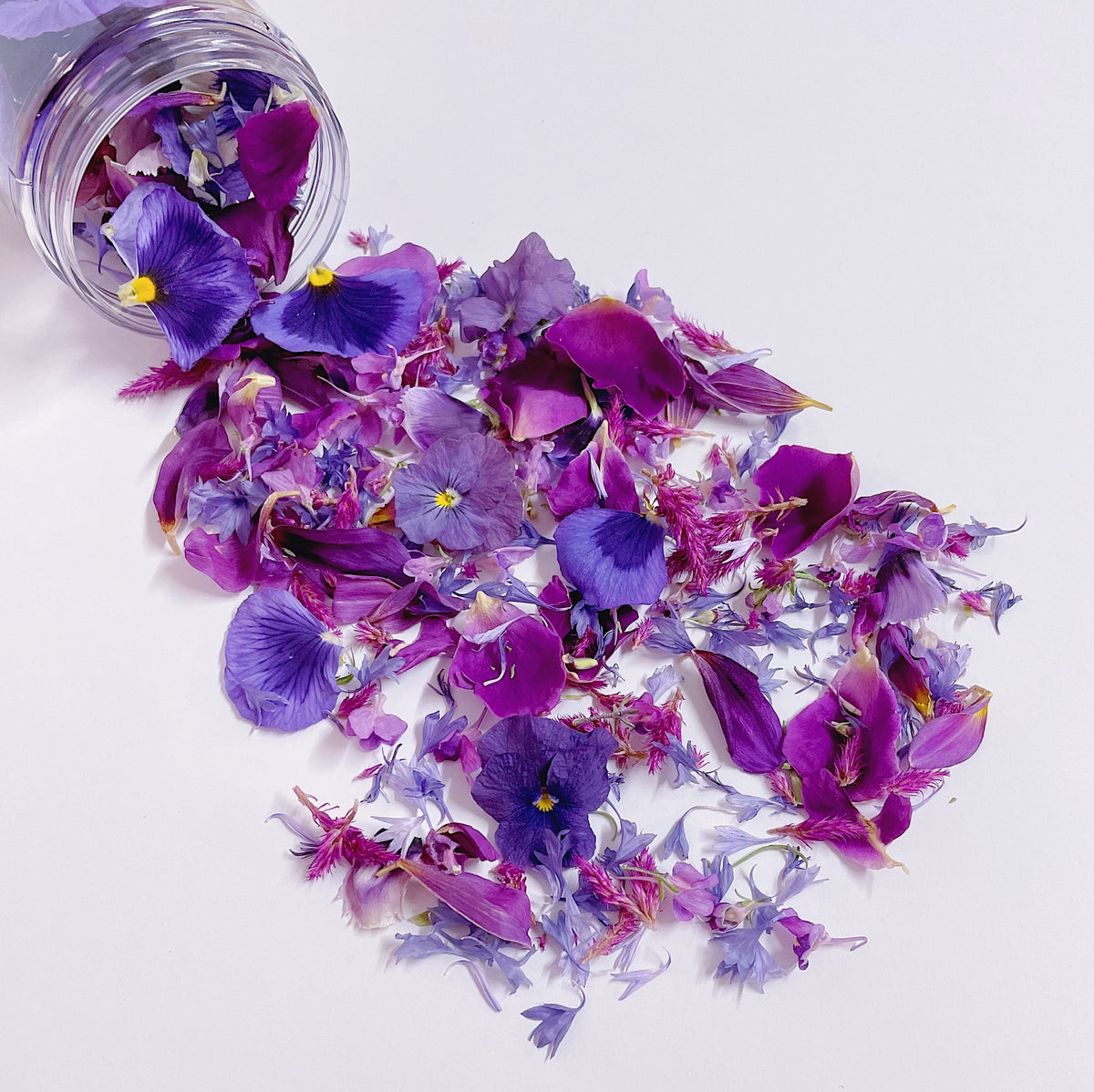 Purple Passion Flowerfetti®- Dried Edible Flower Confetti by Bloomish -  Bloomish by Simply Rose Petals